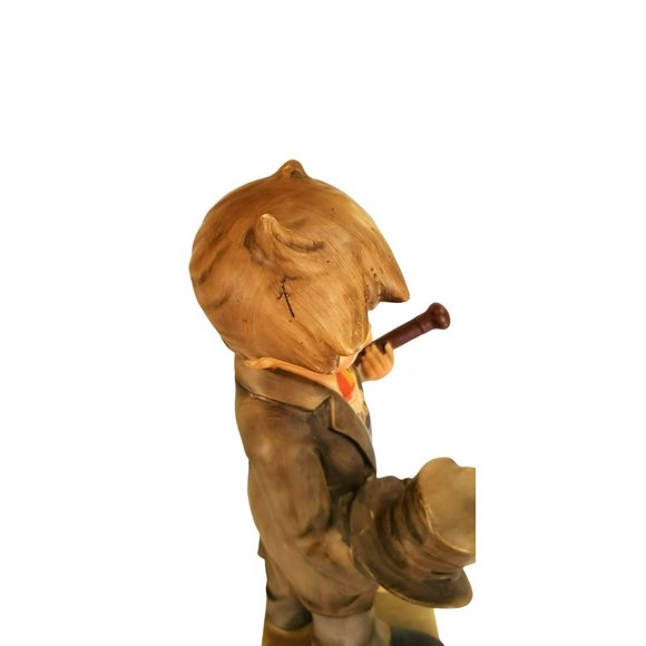 Vintage Boy Top Hat Hummel Like Porcelain Hand Painted Figurine Statue - Picture 5 of 6